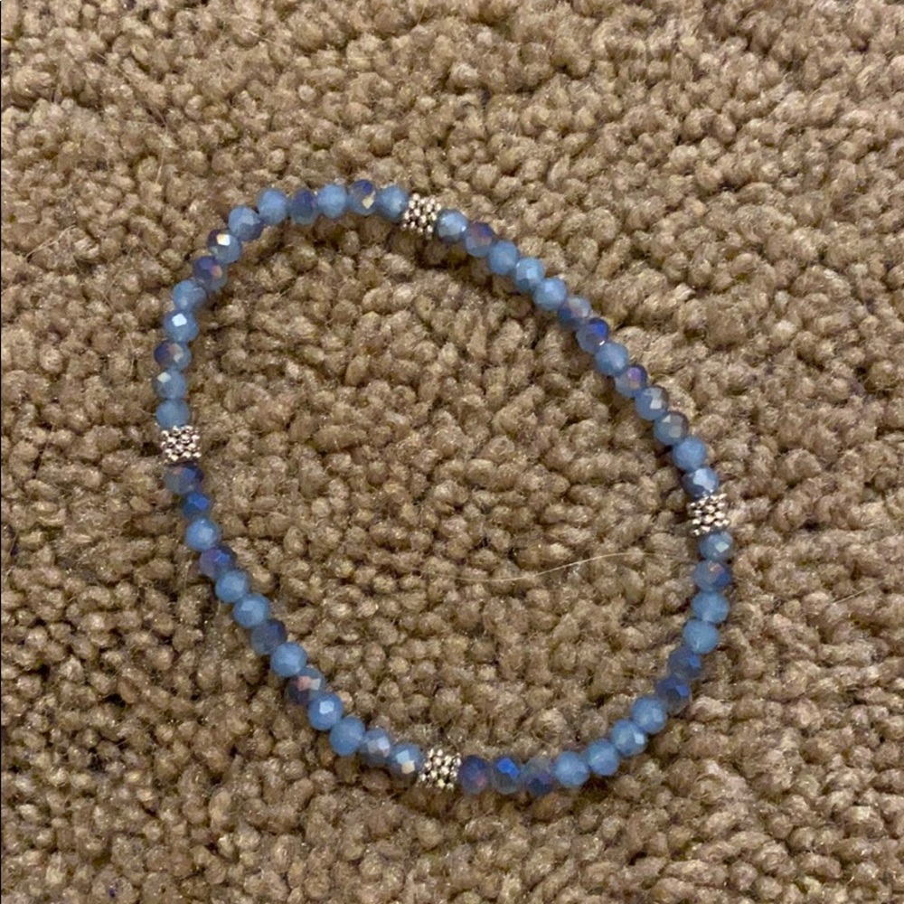 purple bead bracelet